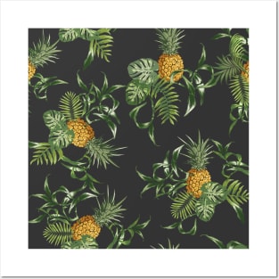 Pineapple Pattern Posters and Art